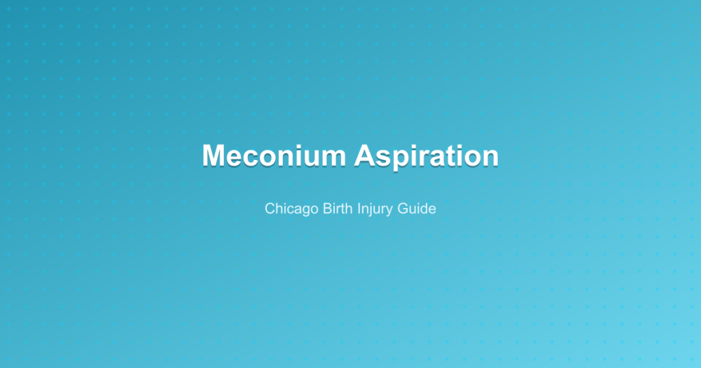 Meconium Aspiration - Chicago Birth Injury Guide