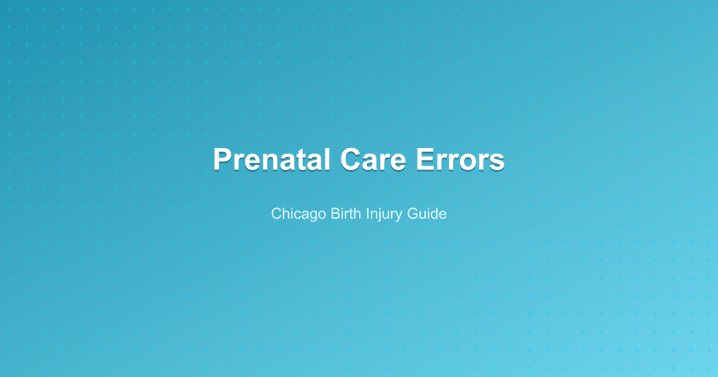 Prenatal Care Errors - Chicago Birth Injury Guide
