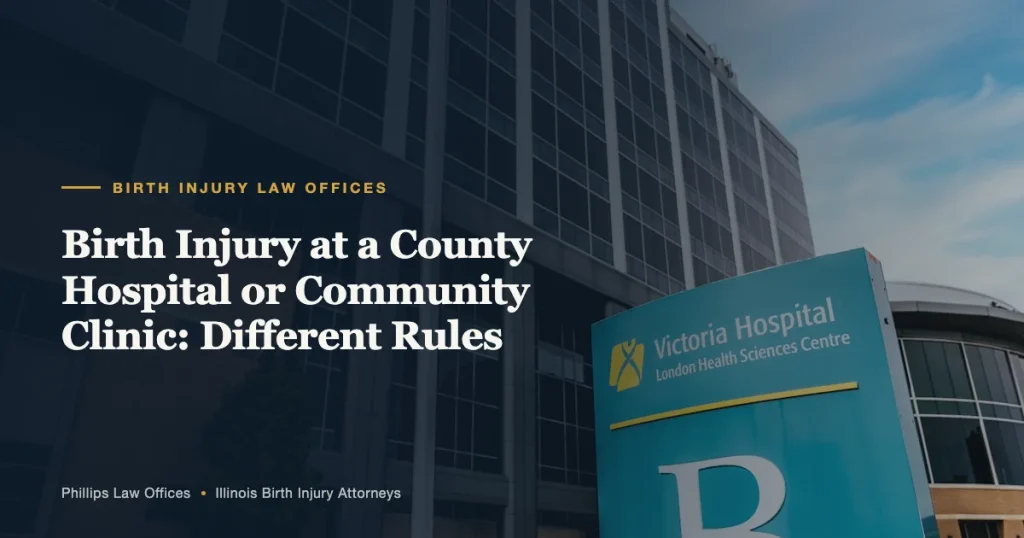 Birth Injury at a County Hospital or Community Clinic: Different Rules